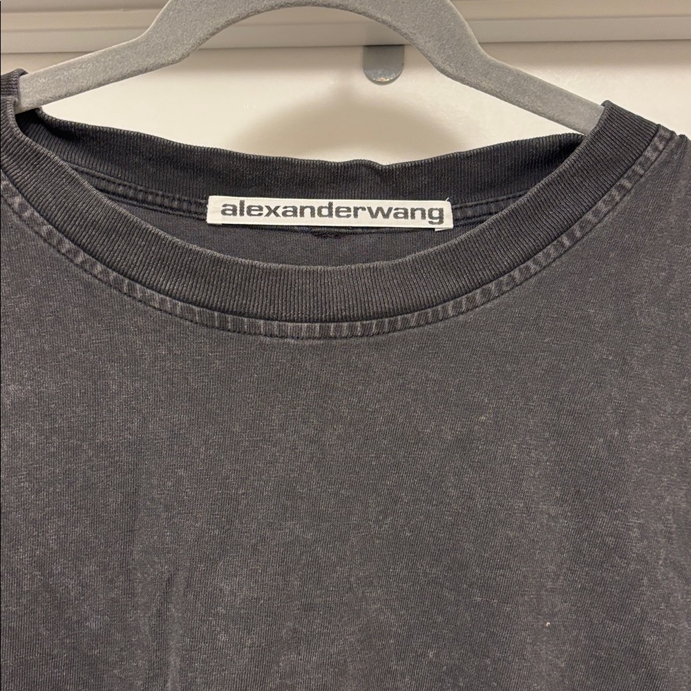 Alexander Wang Charcoal Men's t shirt gray black soft xl - Picture 2 of 5